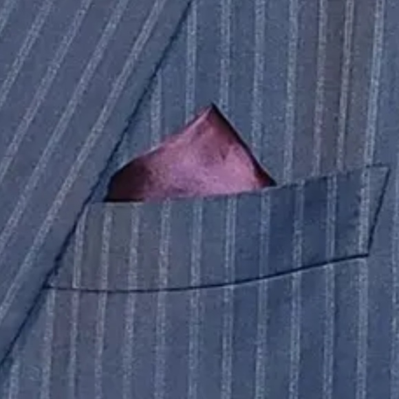 BRIONI SECOLO NAVY PINSTRIPE SUIT SILK&WOOL. VERY RARE! 44S 38” waist 25” sleeve - Picture 2 of 3